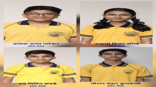 १० वी च्या विद्यार्थ्यांचे यश 
